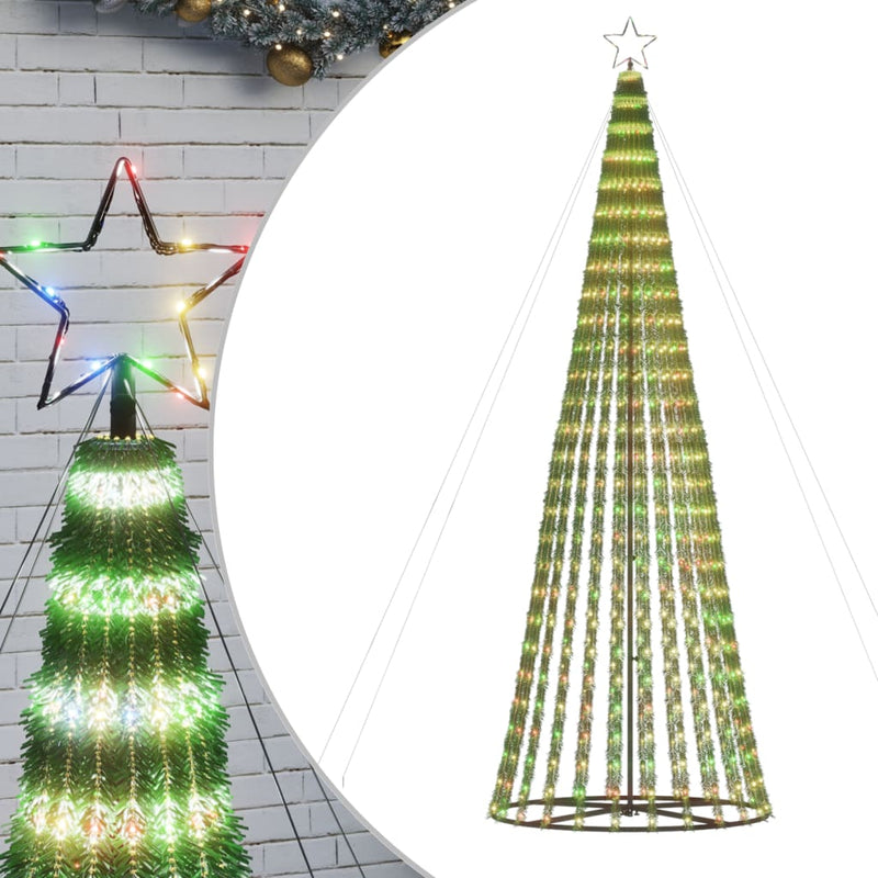 Afbeelding laden in galerijviewer, Vidaxl led-kerstboom 688 leds kleurrijk 300 cm
