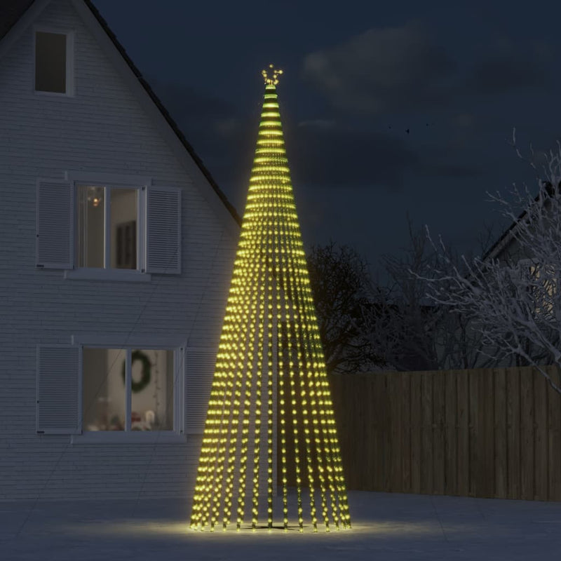 Afbeelding laden in galerijviewer, Vidaxl led-kerstboom 1544 leds 500 cm warm wit
