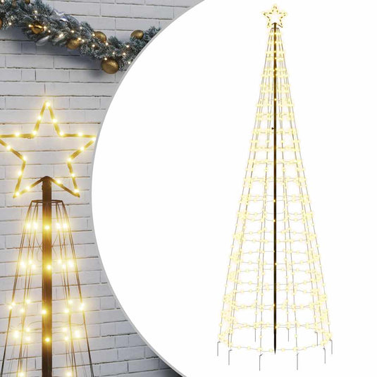 Vidaxl led-kerstboom met spikes 570 leds warm wit 300 cm