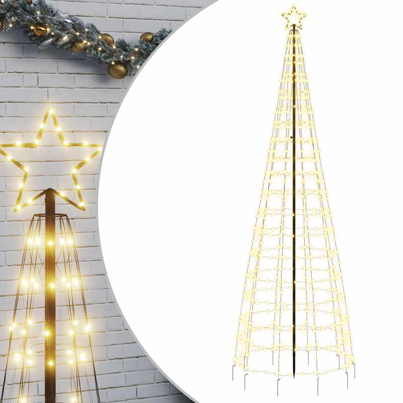 Afbeelding laden in galerijviewer, Vidaxl led-kerstboom met spikes 570 leds warm wit 300 cm
