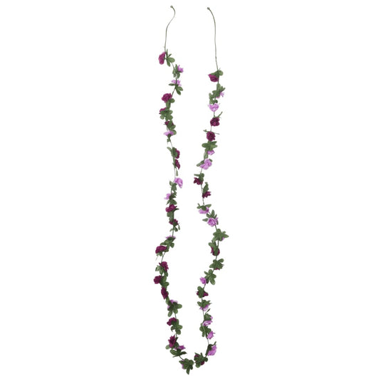 Vidaxl bloemenslingers 6 st 250 cm lente lichtpaars