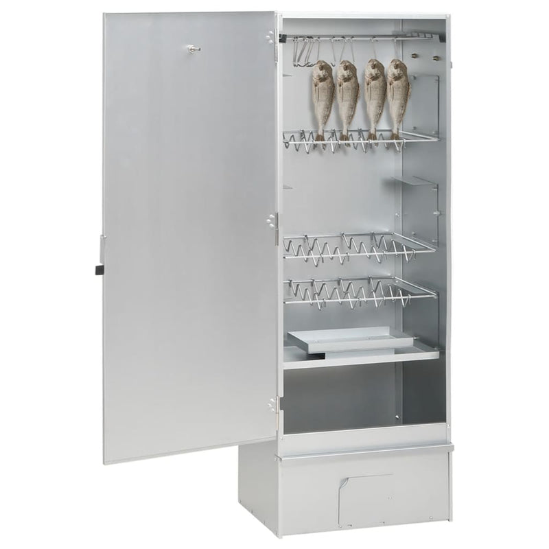 Afbeelding laden in galerijviewer, Vidaxl bbq-rookoven met koude rookgenerator gegalvaniseerd staal
