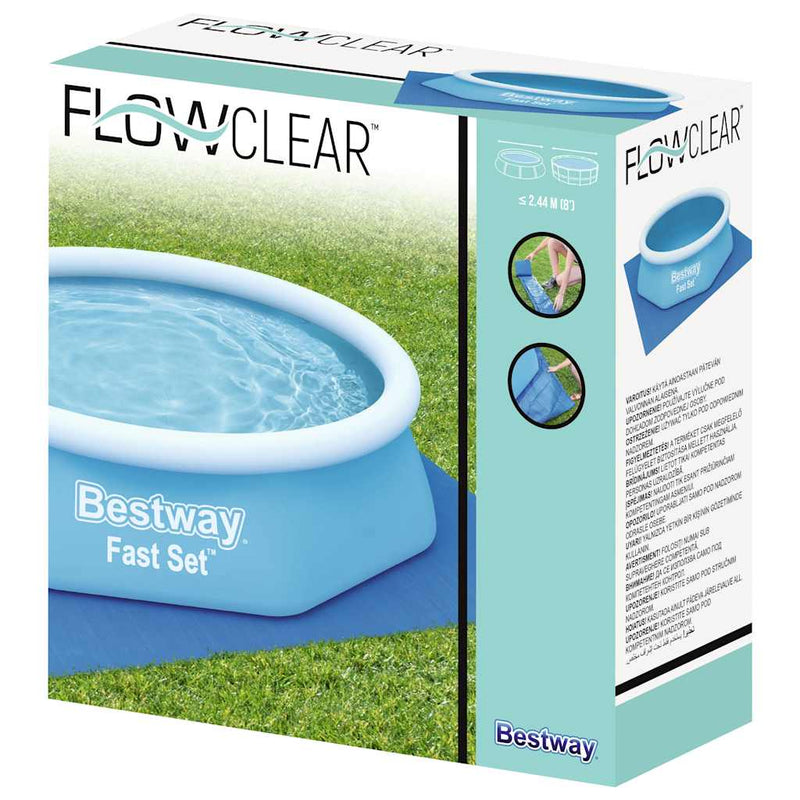 Afbeelding laden in galerijviewer, Bestway flowclear zwembadgrondzeil 274x274 cm
