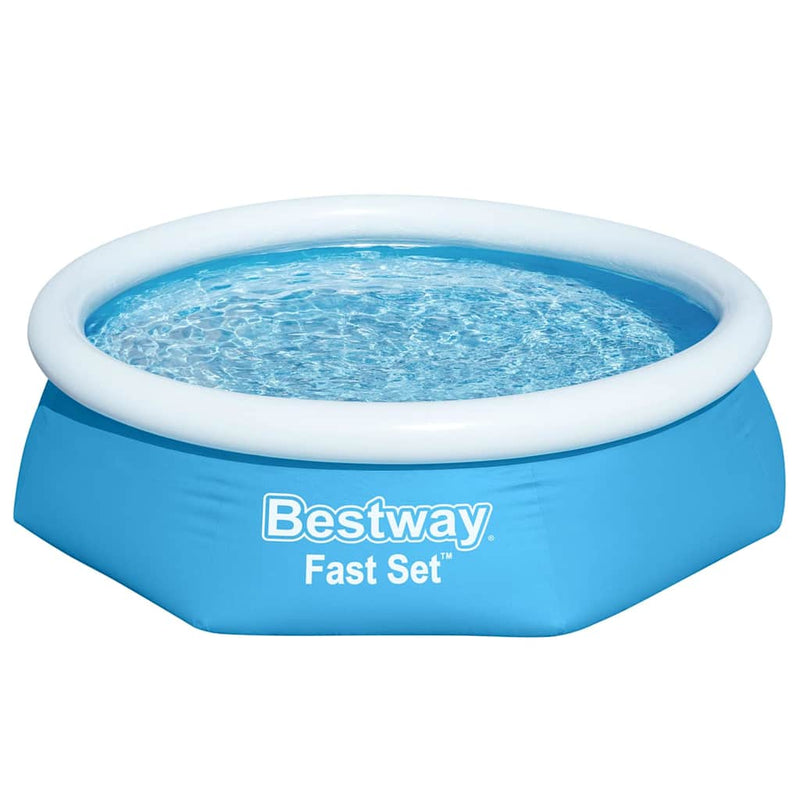Afbeelding laden in galerijviewer, Bestway fast set zwembad opblaasbaar rond 244x66 cm
