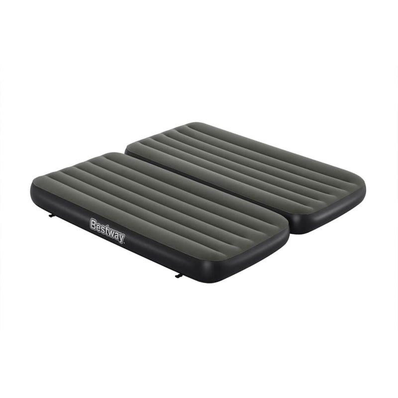 Afbeelding laden in galerijviewer, Bestway Luchtbed 3-in-1 opblaasbaar 188x99x25 cm zwart en grijs

