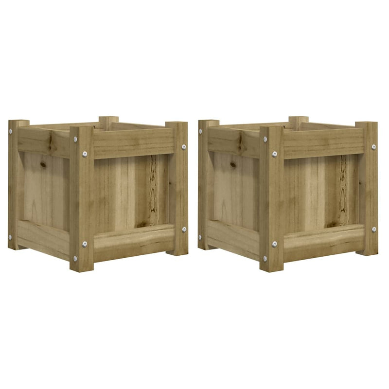 Afbeelding laden in galerijviewer, Vidaxl plantenbakken 2 st cm geïmpregneerd hout
