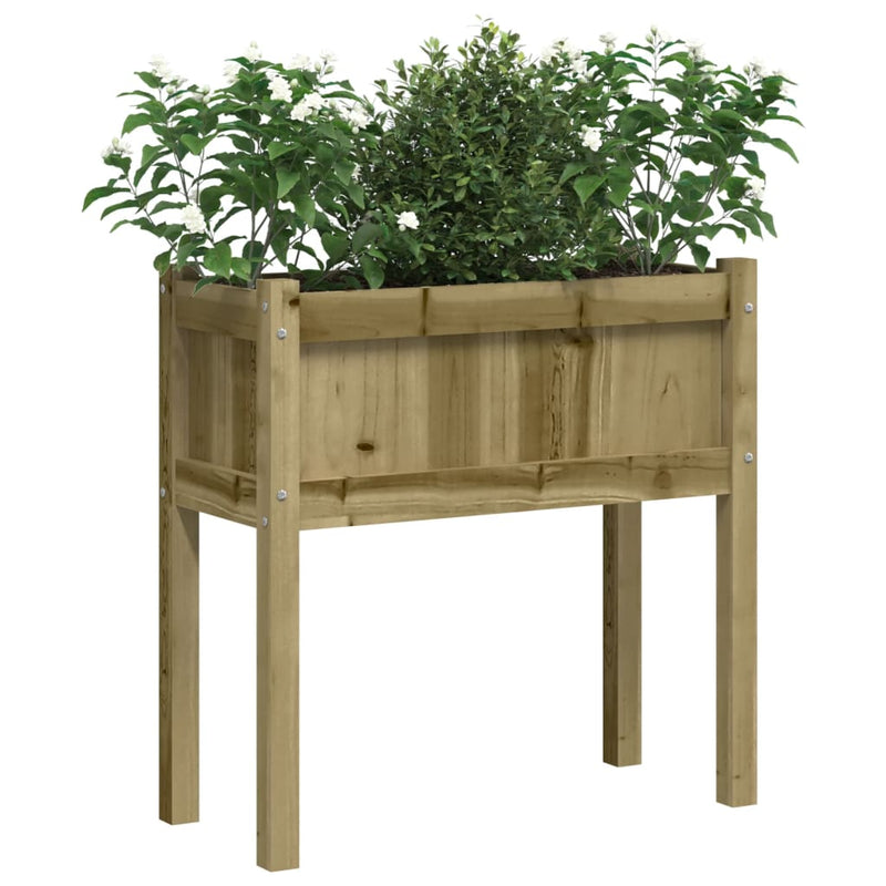 Afbeelding laden in galerijviewer, Vidaxl plantenbakken met poten 2 st cm geïmpregneerd hout
