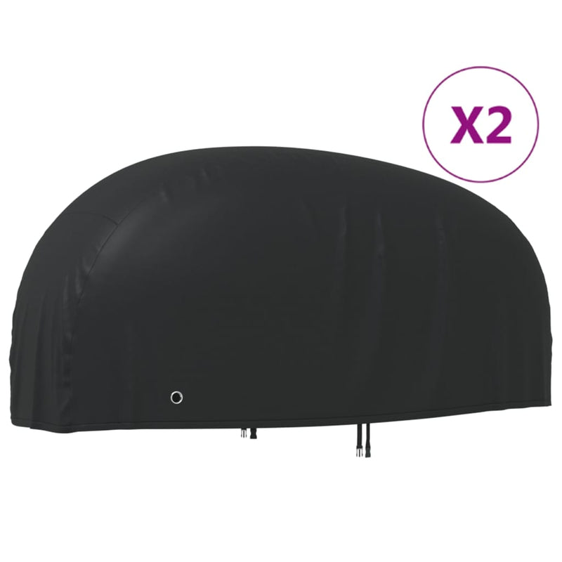 Afbeelding laden in galerijviewer, Vidaxl motorhoezen 2 st 220x95x110 cm 210d oxford stof
