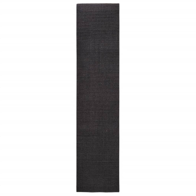 Afbeelding laden in galerijviewer, VidaXL Sisalmat voor krabpaal 80x350 cm zwart
