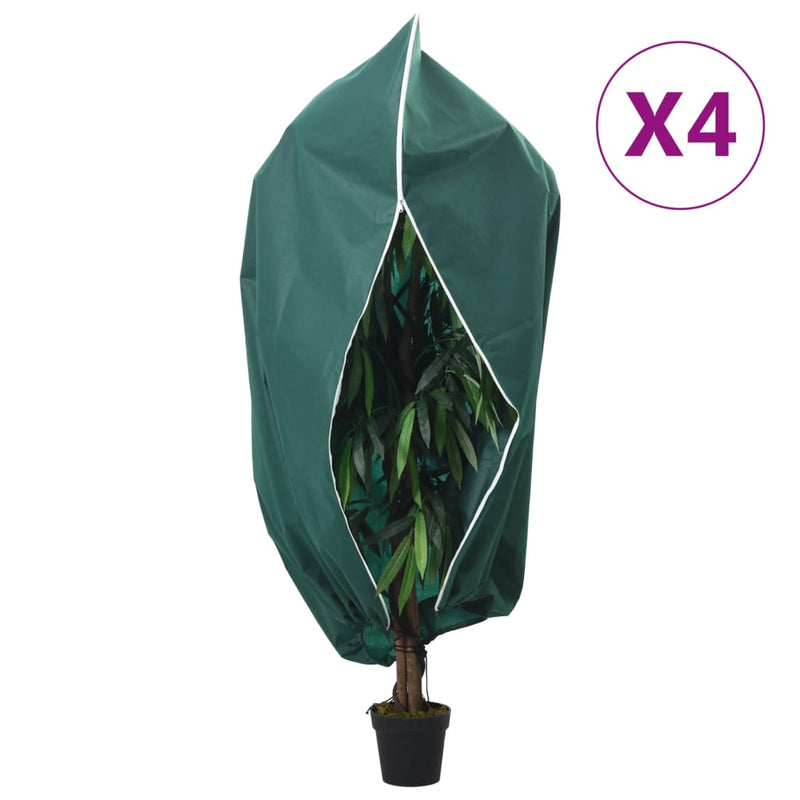 Afbeelding laden in galerijviewer, Vidaxl planthoezen met ritssluiting 4 st 70 g m² 2,36x2 m
