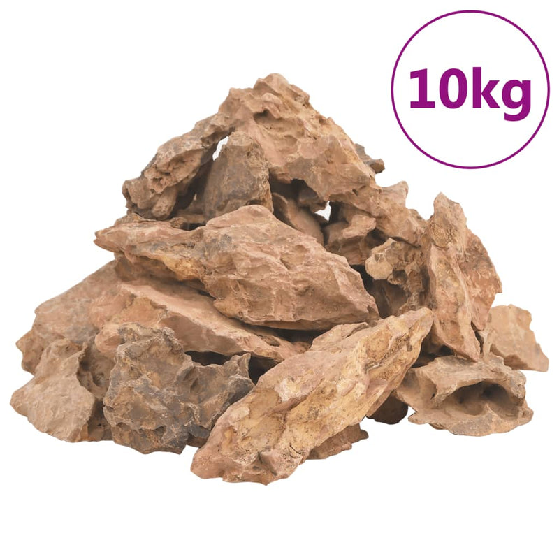 Afbeelding laden in galerijviewer, Vidaxl lavasteen 10 kg 1-10 cm bruin
