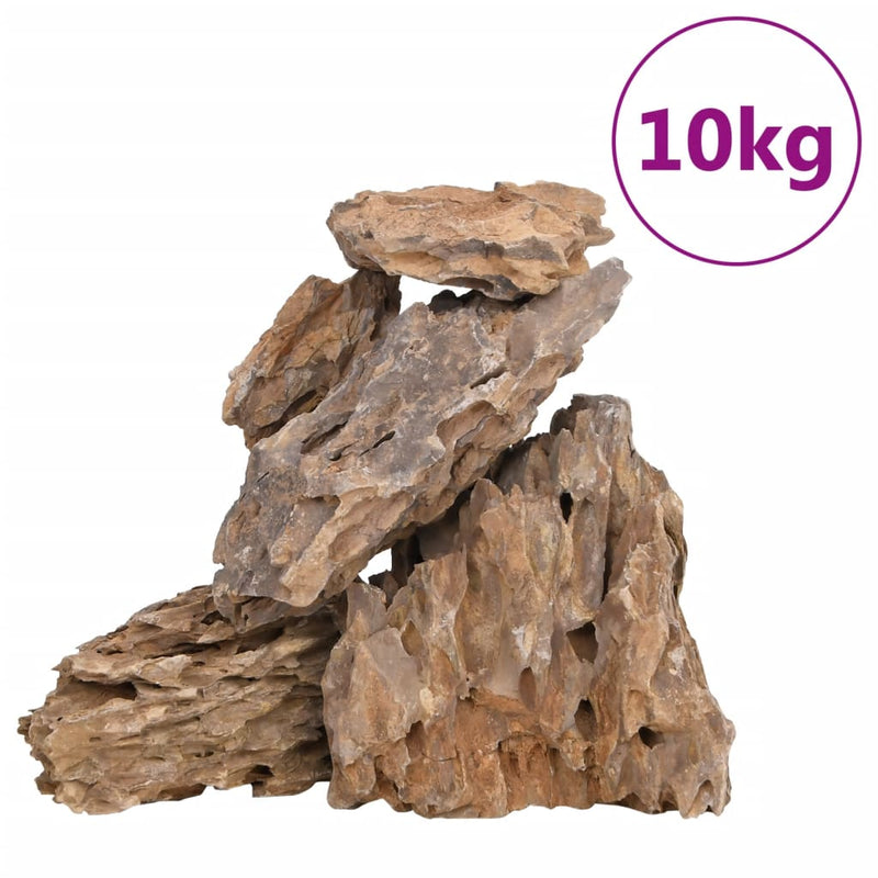 Afbeelding laden in galerijviewer, Vidaxl drakenstenen gemende kleur 10 kg 10-30 cm

