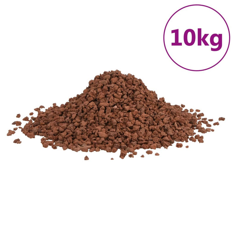 Afbeelding laden in galerijviewer, Vidaxl lavastenen 10 kg 5-8 mm rood
