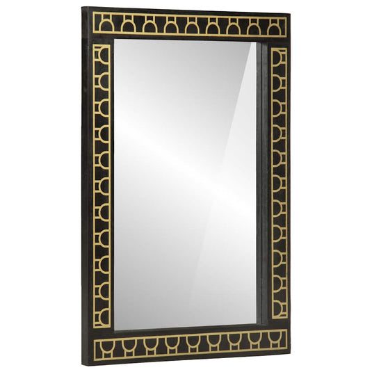 Vidaxl badkamerspiegel 50x70x2,5 cm massief mangohout en glas