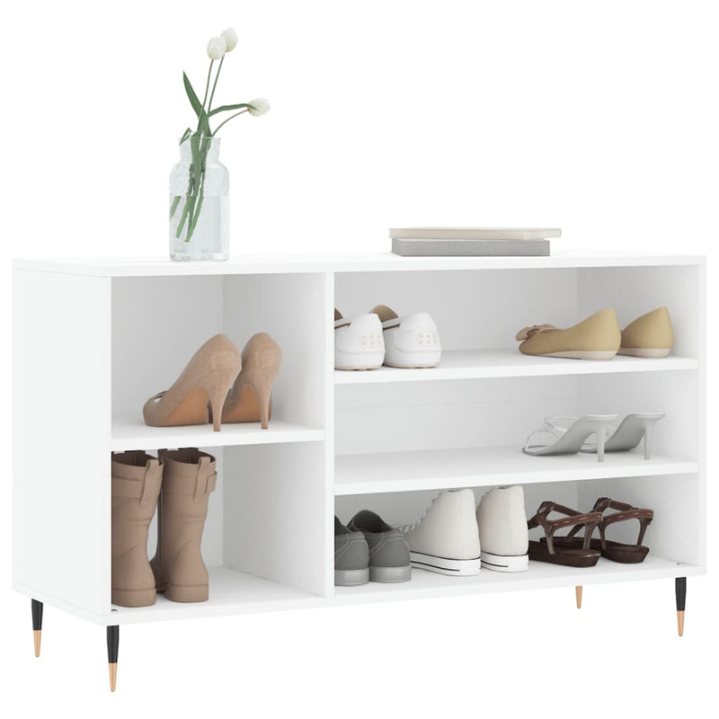 Afbeelding laden in galerijviewer, Vidaxl schoenenkast 102x36x60 cm bewerkt hout wit
