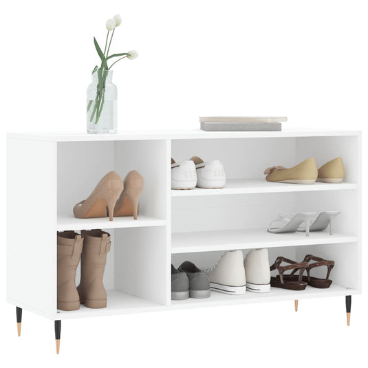 Vidaxl schoenenkast 102x36x60 cm bewerkt hout wit