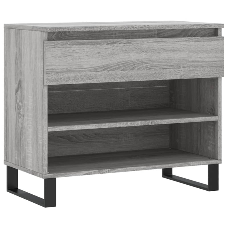 Afbeelding laden in galerijviewer, Vidaxl schoenenkast 70x36x60 cm bewerkt hout sonoma grijs
