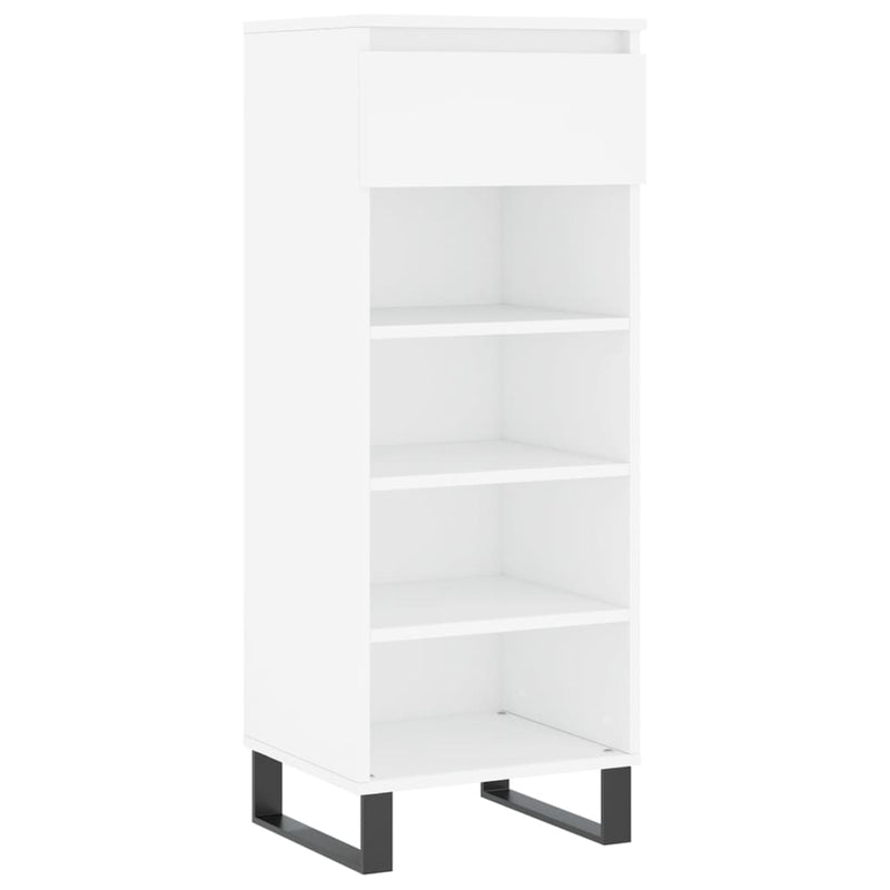 Afbeelding laden in galerijviewer, Vidaxl schoenenkast 40x36x105 cm bewerkt hout wit
