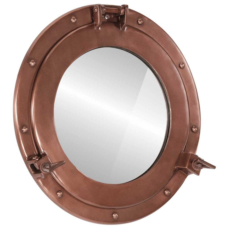 Afbeelding laden in galerijviewer, Vidaxl wandspiegel patrijspoort ø38 cm aluminium en glas
