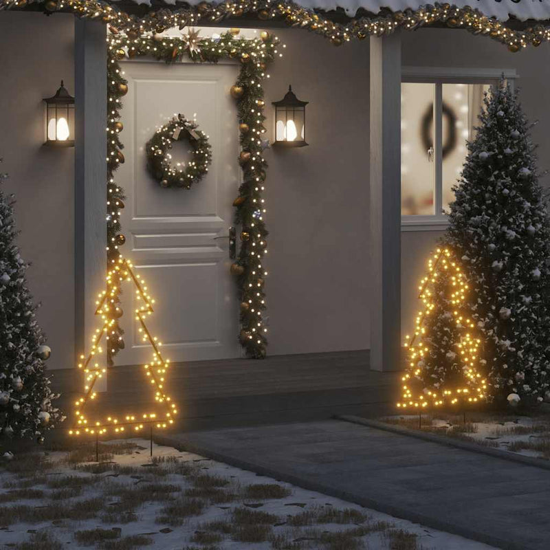 Afbeelding laden in galerijviewer, Vidaxl kerstverlichting kerstboom met grondpinnen 115 led's 90 cm
