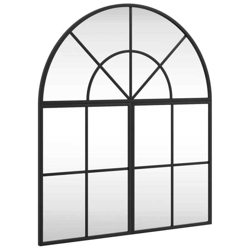 Afbeelding laden in galerijviewer, Vidaxl wandspiegel boog 60x70 cm ijzer zwart
