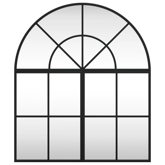 Vidaxl wandspiegel boog 60x70 cm ijzer zwart