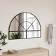 Vidaxl wandspiegel boog 100x70 cm ijzer zwart