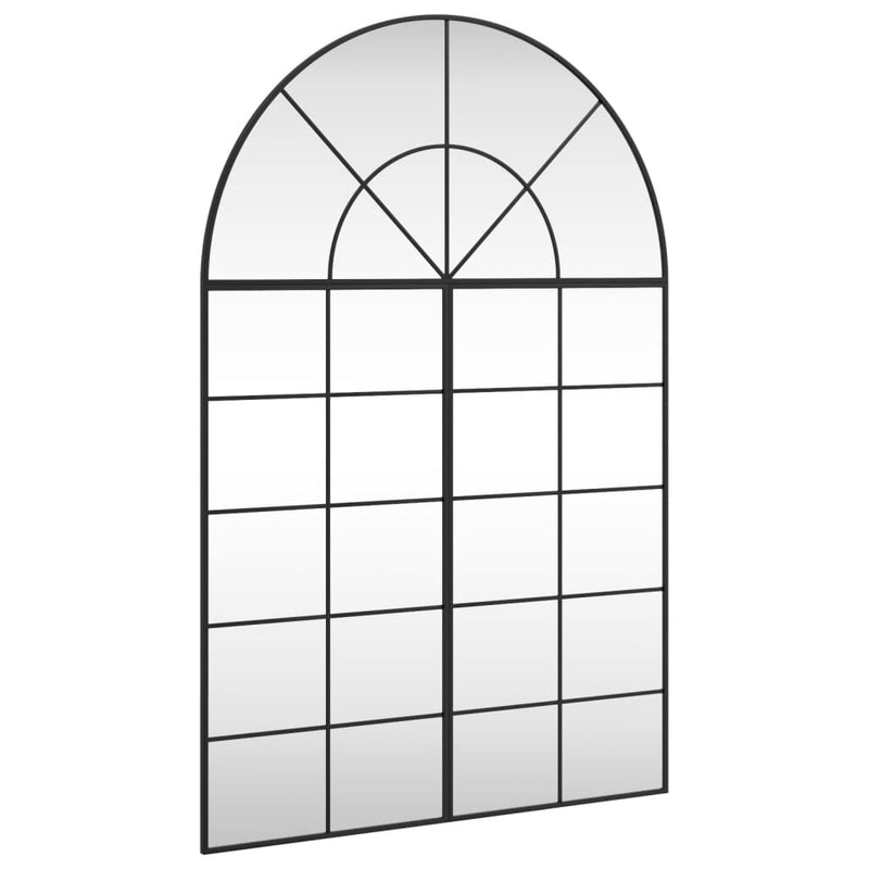 Afbeelding laden in galerijviewer, Vidaxl wandspiegel boog 100x150 cm ijzer zwart
