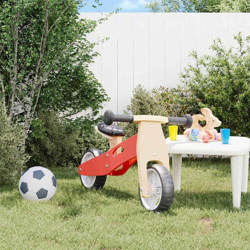 Afbeelding laden in galerijviewer, Vidaxl loopfiets voor kinderen 2-in-1 rood
