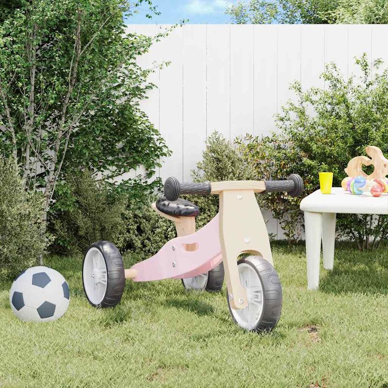 Afbeelding laden in galerijviewer, Vidaxl loopfiets voor kinderen 2-in-1 roze
