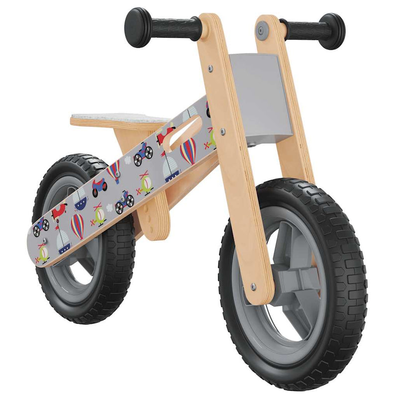 Afbeelding laden in galerijviewer, Vidaxl loopfiets voor kinderen grijs met print
