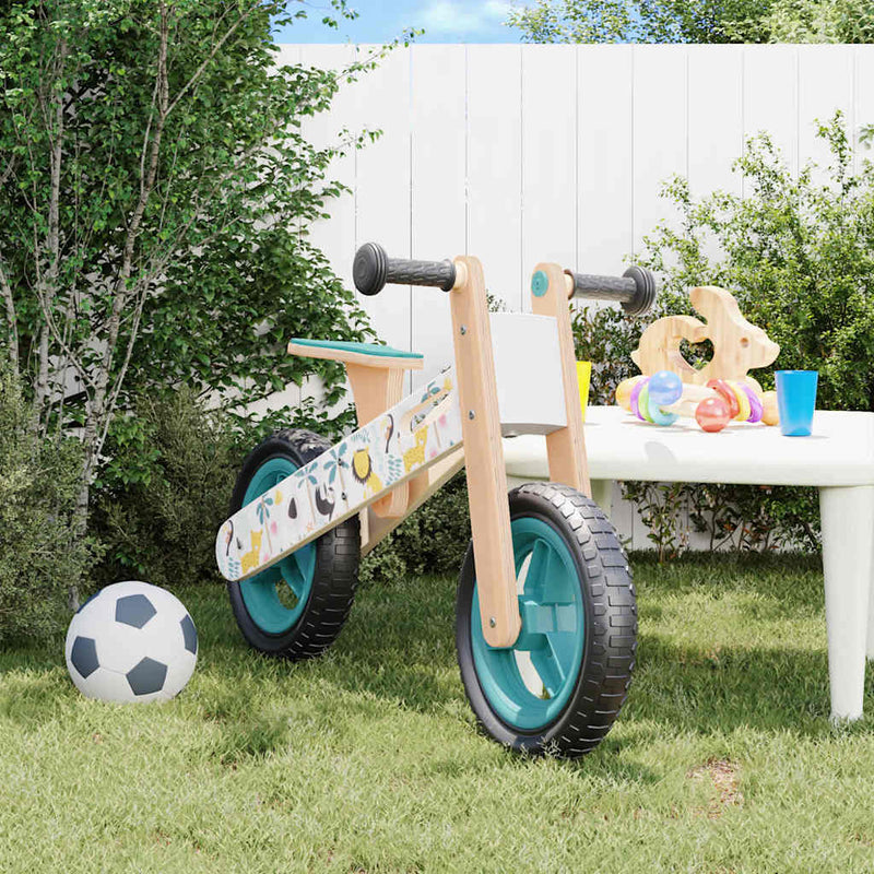 Afbeelding laden in galerijviewer, Vidaxl loopfiets voor kinderen blauw met print
