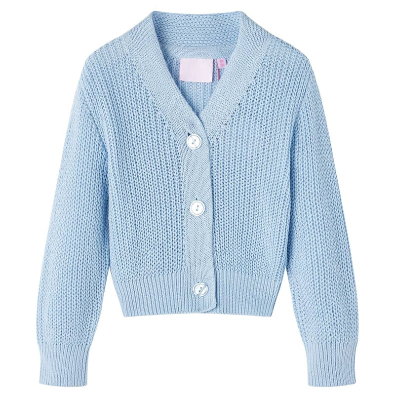 Afbeelding laden in galerijviewer, Vidaxl kindervest gebreid 128 blauw
