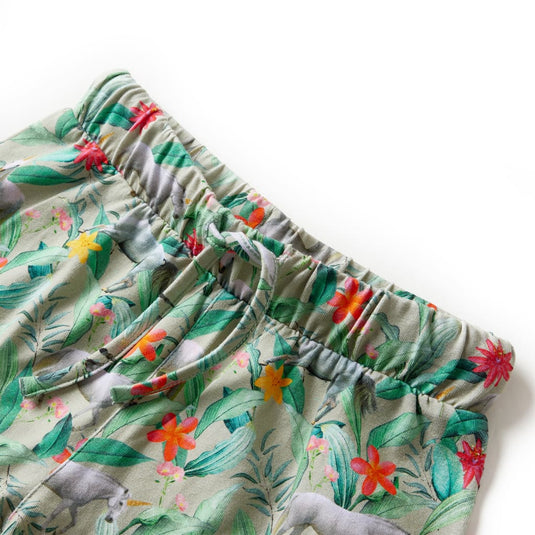 VidaXL Kindershorts met trekkoord 92 lichtkaki