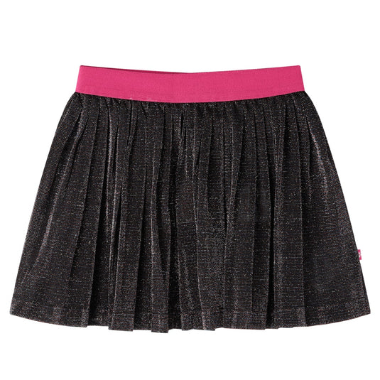 VidaXL Kinderrokje geplooid met glitters 116 marineblauw