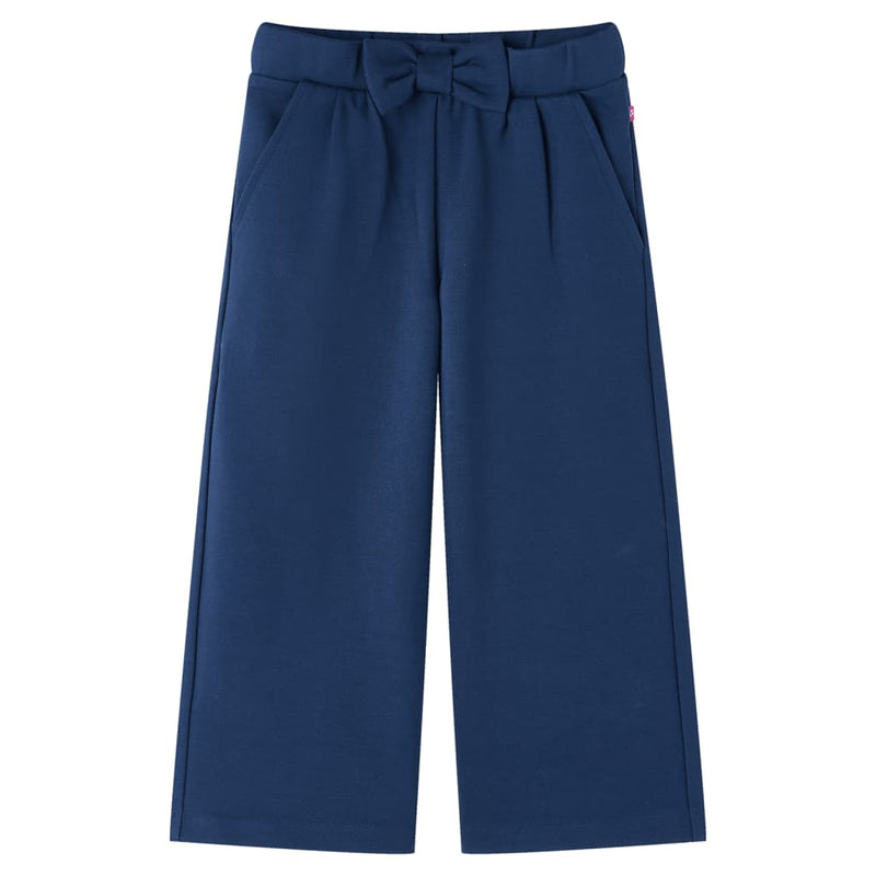 Afbeelding laden in galerijviewer, Vidaxl kinderbroek met wijde pijpen 128 marineblauw
