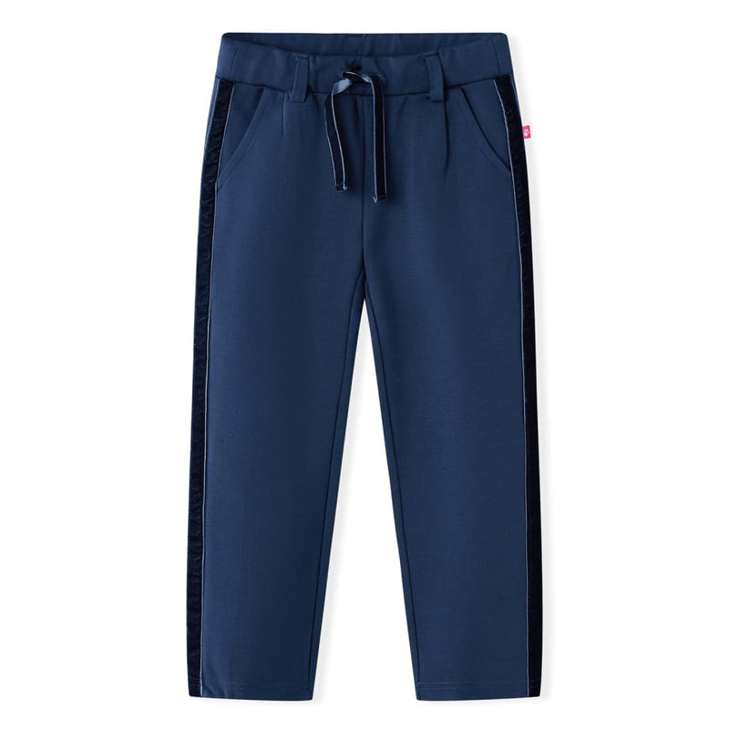 Afbeelding laden in galerijviewer, Vidaxl kinderbroek met zwarte bies 116 marineblauw
