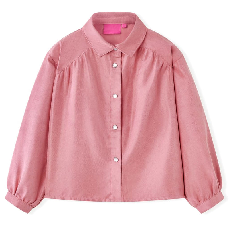 Afbeelding laden in galerijviewer, Vidaxl kinderblouse met lantaarnmouwen 92 oudroze
