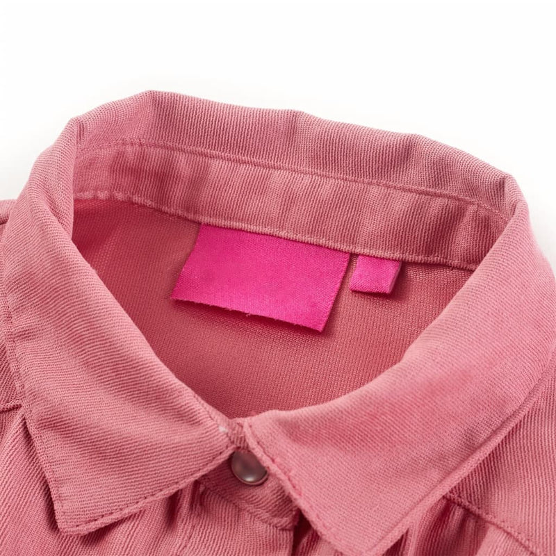 Afbeelding laden in galerijviewer, Vidaxl kinderblouse met lantaarnmouwen 92 oudroze
