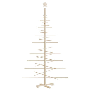 Vidaxl kerstdecoratie kerstboom 180 cm massief grenenhout