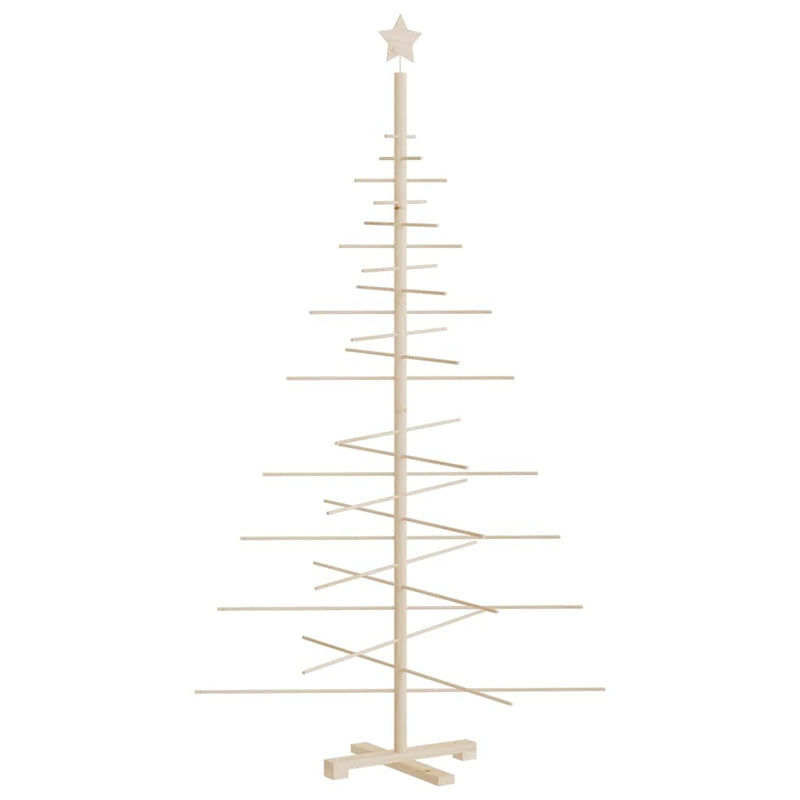 Afbeelding laden in galerijviewer, Vidaxl kerstdecoratie kerstboom 180 cm massief grenenhout
