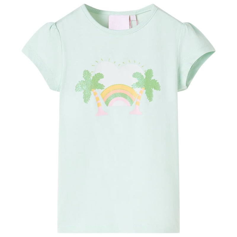 Afbeelding laden in galerijviewer, Vidaxl kindershirt 92 lichtmint
