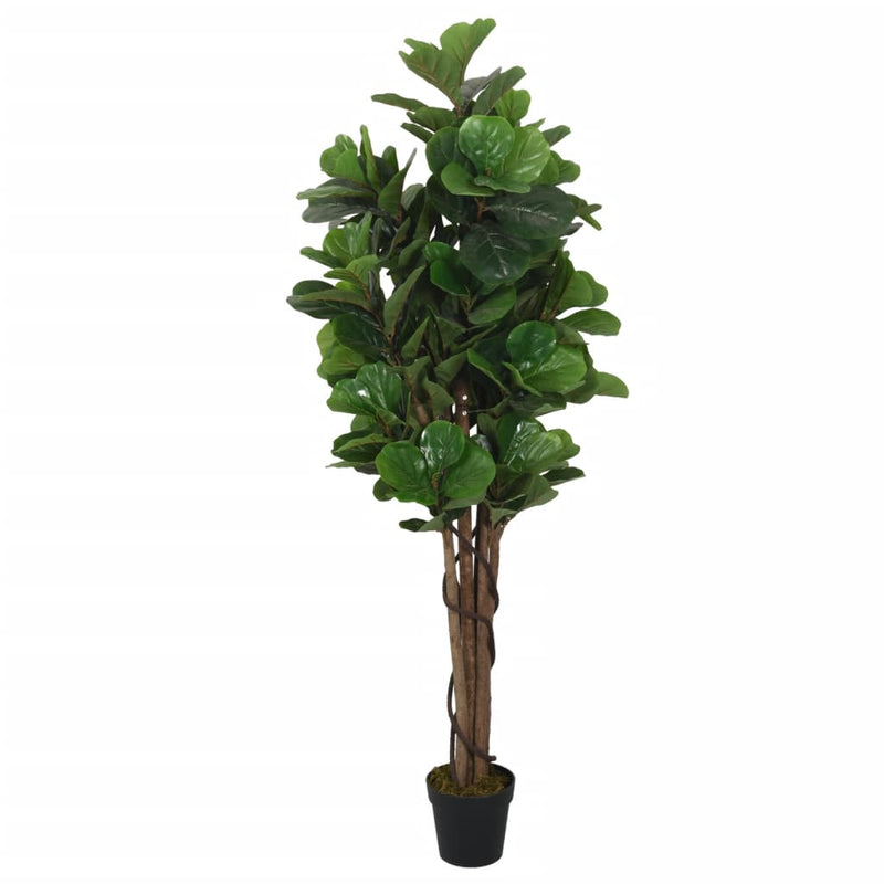Afbeelding laden in galerijviewer, Vidaxl kunstplant vijgenboom 134 bladeren 120 cm groen
