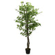 Vidaxl kunstboom ficus 756 bladeren 150 cm groen