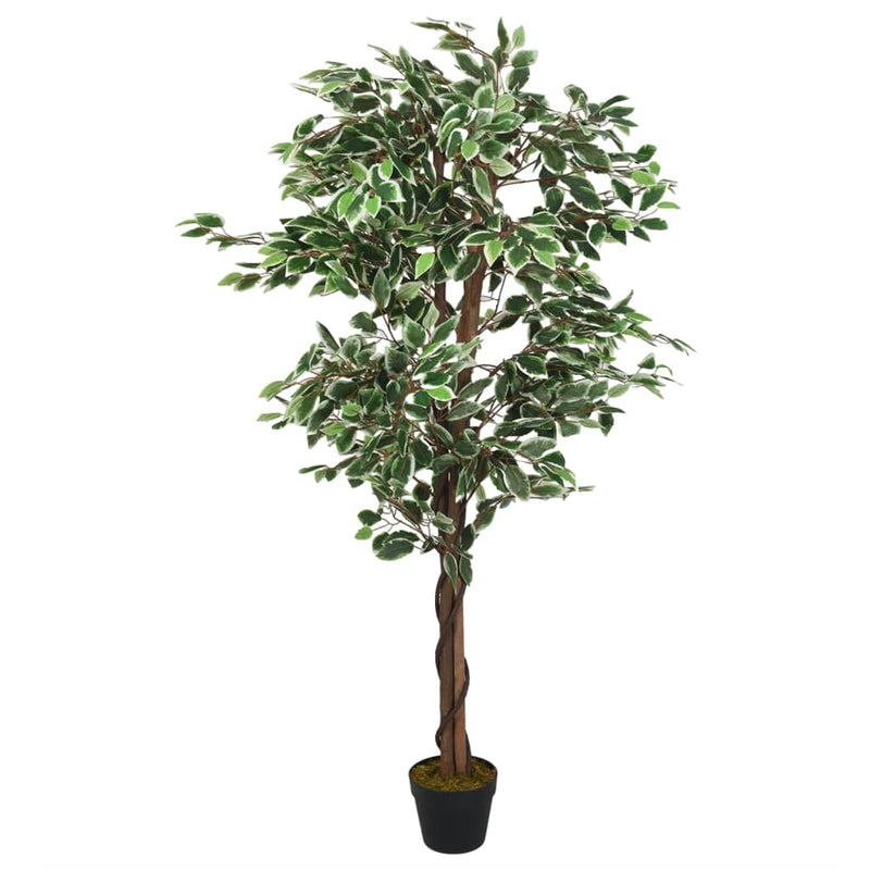 Afbeelding laden in galerijviewer, Vidaxl kunstplant ficus 630 bladeren 120 cm groen
