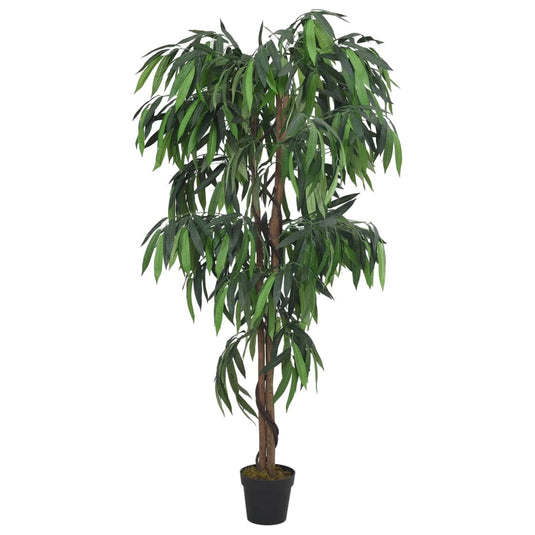 Vidaxl kunstplant mangoboom 450 bladeren 120 cm groen