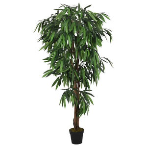 Vidaxl kunstplant mangoboom 600 bladeren 150 cm groen