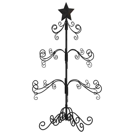 Vidaxl metalen kerstboom poedercoating staal zwart
