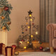 Vidaxl metalen kerstboom poedercoating staal zwart