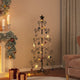VidaXL Kerstdecoratie kerstboom 150 cm metaal zwart